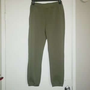 Women Casual Solid Color Sport Pants Ankle CuffL